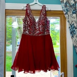 Red homecoming dress
